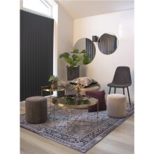 Spiegel >Jersey< in Messingfarben, Stahl, Glas - 80x0,5x80cm (BxHxT)