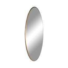 Spiegel >Jersey< in Messingfarben, Stahl, Glas - 80x0,5x80cm (BxHxT)