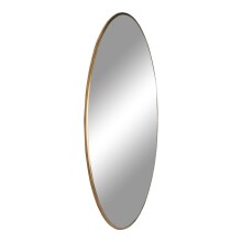Spiegel >Jersey< in Messing, Stahl, Glas - 100x0,5x100cm (BxHxT)