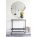 Spiegel >Jersey< in Schwarz, Stahl, Glas - 100x0,5x100cm (BxHxT)