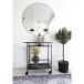 Spiegel >Jersey< in Schwarz, Stahl, Glas - 100x0,5x100cm (BxHxT)