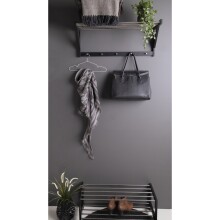 Hutablage >Padova< in Schwarz, Pappel - 32x34x78cm...