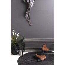 Schuhregal >Padua< in Schwarz, Pappel - 34x32x78cm (BxHxT)