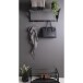 Schuhregal >Padua< in Schwarz, Pappel - 34x32x78cm (BxHxT)