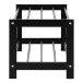 Schuhregal >Padua< in Schwarz, Pappel - 34x32x78cm (BxHxT)