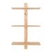 Wandregal >Almelo< in Hellbraun, Massivholz - 50x83x15cm (BxHxT)