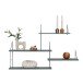 Wandregal >HarlemWandregal< in Hellbraun, Massivholz - 99x62x17,5cm (BxHxT)