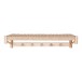 Hutablage >Abano< in Hellbraun, Massivholz - 78x17x31cm (BxHxT)
