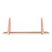 Wandregal >Forno< in Braun, Massivholz - 120x2x20cm (BxHxT)