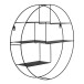 Wandregal >Genk< in Schwarz, Metall - 47x10x47cm (BxHxT)
