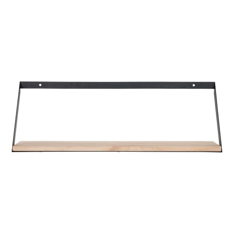 Wandregal >Basler< in Hellbraun, Massivholz - 55x18x14cm (BxHxT)