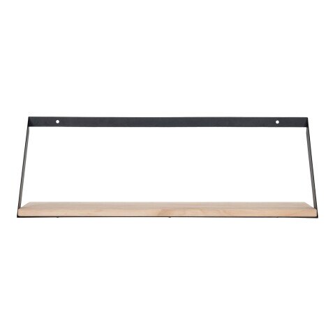 Wandregal >Basler< in Hellbraun, Massivholz - 55x18x14cm (BxHxT)