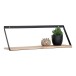 Wandregal >Basler< in Hellbraun, Massivholz - 55x18x14cm (BxHxT)