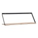 Wandregal >Basler< in Hellbraun, Massivholz - 55x18x14cm (BxHxT)