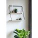 Wandregal >Bern< in Hellbraun, Massivholz - 50x52x21cm (BxHxT)