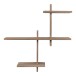 Wandregal >Gavi< in Hellbraun, Massivholz - 55x60x15cm (BxHxT)