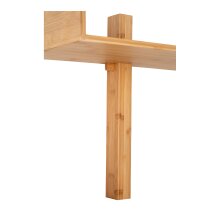 Wandregal >Villa< in Hellbraun, Bambus - 50x36x25cm (BxHxT)