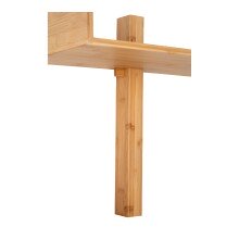 Wandregal >Villa< in Hellbraun, Bambus - 50x36x25cm (BxHxT)