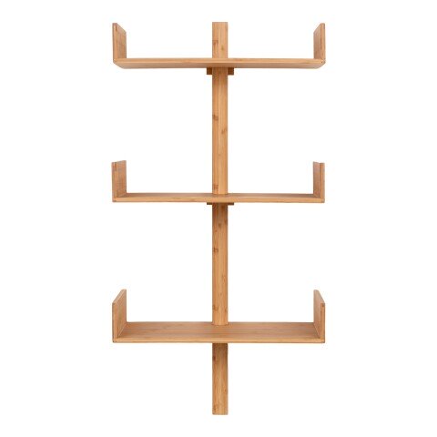 Wandregal >Villa< in Hellbraun, Bambus - 50x102x25cm (BxHxT)