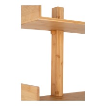 Wandregal >Villa< in Hellbraun, Bambus - 50x102x25cm (BxHxT)