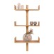 Wandregal >Villa< in Hellbraun, Bambus - 50x102x25cm (BxHxT)