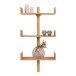 Wandregal >Villa< in Hellbraun, Bambus - 50x102x25cm (BxHxT)