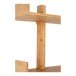 Wandregal >Villa< in Hellbraun, Bambus - 50x102x25cm (BxHxT)
