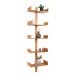 Wandregal >Villa< in Hellbraun, Bambus - 50x180x25cm (BxHxT)