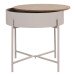 Beistelltisch >Sisco< in Grau, Melamin, MDF, Stål - 40x40x40cm (BxHxT)
