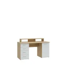 Schreibtisch >Net< in Artisan Eiche und Hellgrau -...
