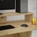Schreibtisch >Net< in Artisan Eiche und Hellgrau - 145x90,7x60cm (BxHxT)
