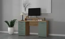 Schreibtisch >Net< in Artisna Eiche und salbei -...