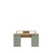 Schreibtisch >Net< in Artisna Eiche und salbei - 145x90,7x60cm (BxHxT)