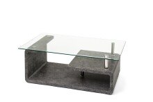 Couchtisch >2/102-30< in Stone Optik, Glas -...