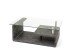 Couchtisch >2/102-30< in Stone Optik, Glas - 110x40x65cm (BxHxT)