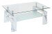 Couchtisch >126/302-19< in Marmor optik, MDF - 100x45x60cm (BxHxT)