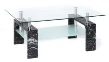 Couchtisch >126/302-23< in Marmoroptik, MDF -...