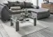 Couchtisch >126/302-30< in Klarglas, Stone - 100x60cm (BxH)
