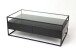 Couchtisch >2073-05< in Schwarz, Glas - 110x42cm (BxH)