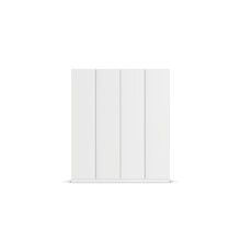 Drehtürenschrank >Monostar< in alpinweiß aus Holzwerkstoff - 181x210x54cm (BxHxT)