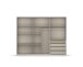 Drehtürenschrank >Modesty< in alpinweiß aus Holzwerkstoff - 271x210x54cm (BxHxT)
