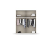 Drehtürenschrank >Modesty< in alpinweiß aus Holzwerkstoff - 181x210x54cm (BxHxT)