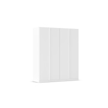 Drehtürenschrank >Modesty< in alpinweiß aus Holzwerkstoff - 181x210x54cm (BxHxT)
