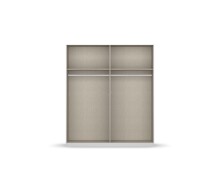 Drehtürenschrank >Monostar< in alpinweiß aus Holzwerkstoff - 181x210x54cm (BxHxT)