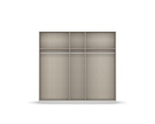 Drehtürenschrank >Monostar< in alpinweiß aus Holzwerkstoff - 226x210x54cm (BxHxT)