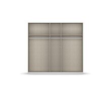 Drehtürenschrank >Monostar< in alpinweiß aus Holzwerkstoff - 226x210x54cm (BxHxT)