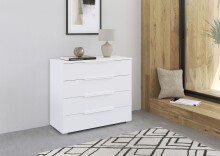 Kommode >Modesty< in alpinweiß aus Holzwerkstoff - 93x81x42cm (BxHxT)