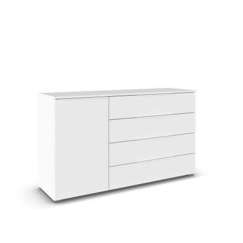 Kommode >Modesty< in alpinweiß aus Holzwerkstoff - 140x81x42cm (BxHxT)