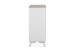Kommode >Bertrix< in Sandstein / weiß - 88x92x40cm (BxHxT)