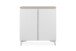 Kommode >Bertrix< in Sandstein / weiß - 88x92x40cm (BxHxT)